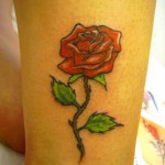 tatuagem de rosa