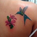 tatuagem de beija-flor