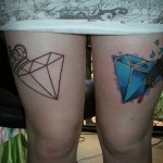 tatuagem de diamante