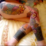 tatuagens femininas na perna