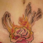 tatuagem de fogo