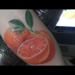 tatuagem de frutas