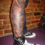 tatuagens masculinas na perna