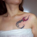 tatuagens femininas fênix